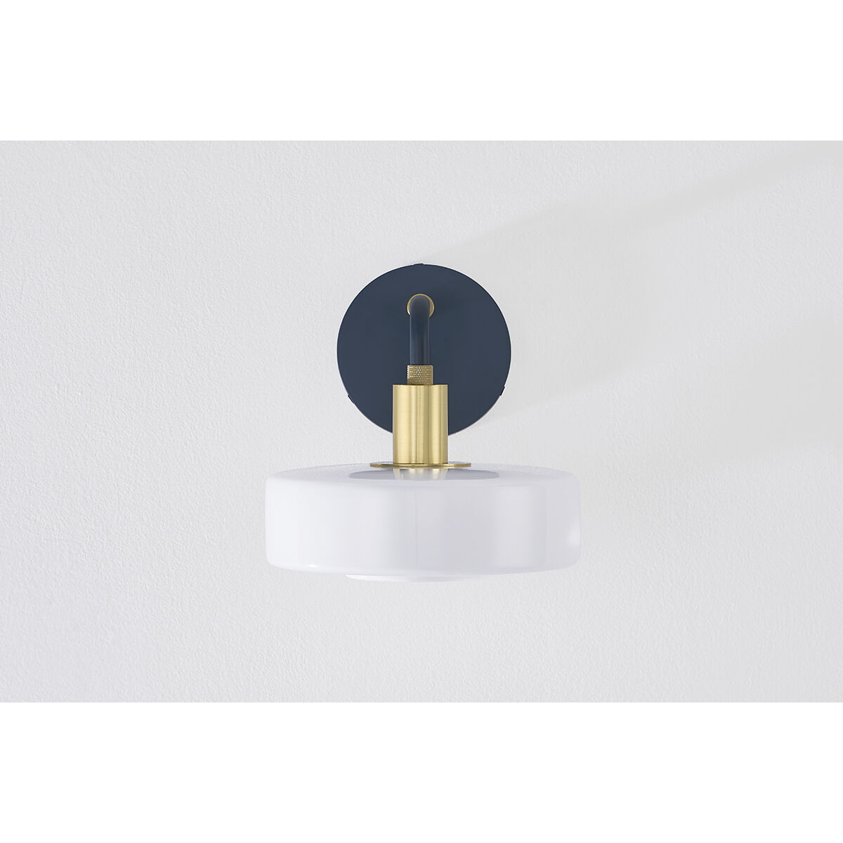 Aston 1 Light 7.75 inch Aged Brass/Slate Blue Wall Sconce Wall Light